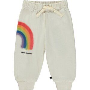 Molo Simeon Baby Sweatpants Rainbow Print "Still Different Together" 3M NWT